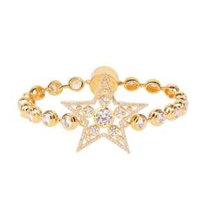 Star Bracelet - Gold/White