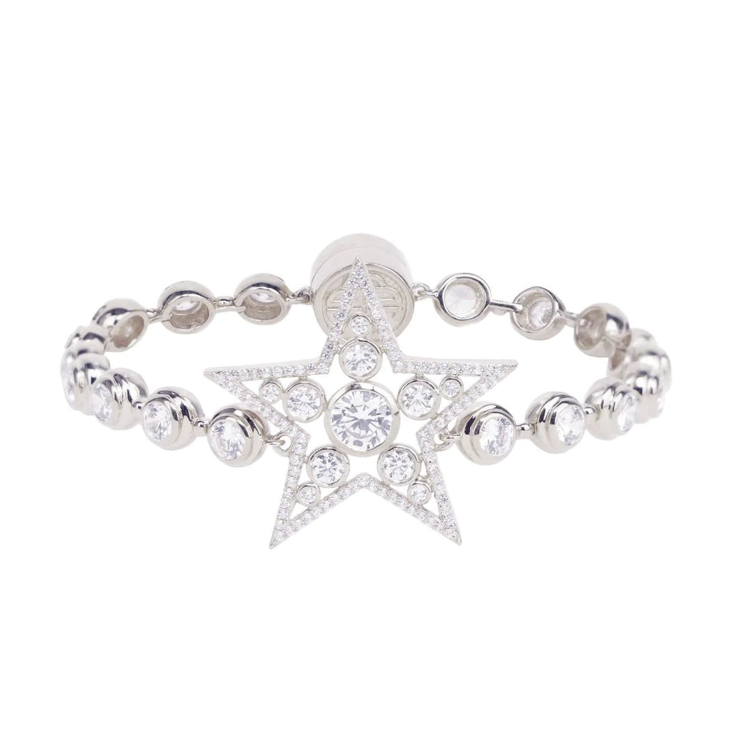 Star Bracelet - Silver/White